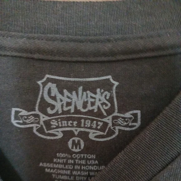 🆕 Men's Spencer's Black Nothing But Cup 420 T-Shirt Medium - Picture 3 of 4